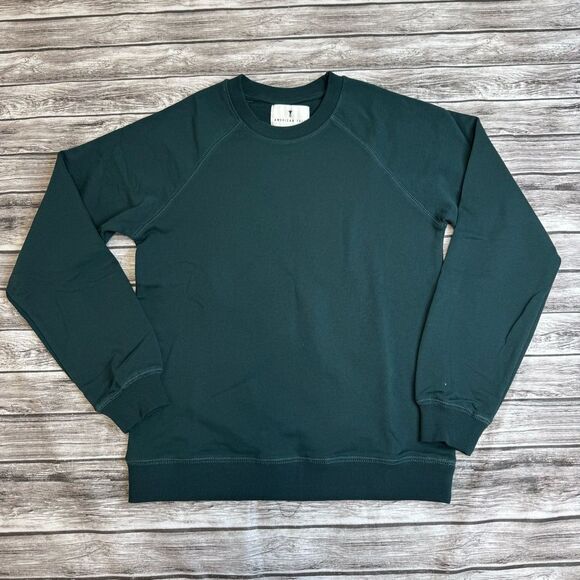 American Tall Womens Wearever French Terry Sweatshirt S SM Small ST Tall Emerald - Picture 11 of 12
